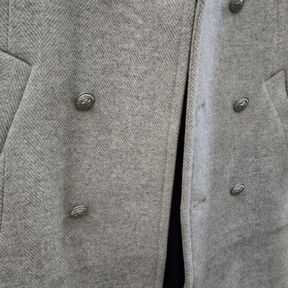 Zadig & Voltaire Mulan Double Breasted Grey Coat Size S New - Picture 8 of 16